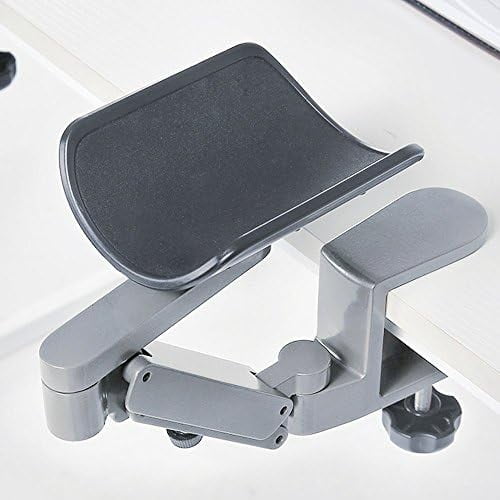 Ergonomic Arm Rest for Desk Rotating Computer Arm Support Clamp On Office Elbow Rest Arm Support Shelf Hand Rest 360 Degrees Rotatable Desk Tray$$Office