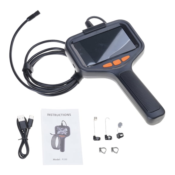 Ergonomic Automotive Inspection Camera with Flexible Cable Handheld Borescope Camera for Narrow Space Diagnostics