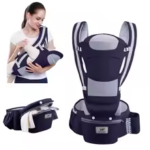 Ergonomic Baby Carrier Backpack – Infant Hipseat Carrier & Front-Facing Kangaroo Sling for Travel