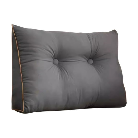 Ergonomic Back Support Pillow, Triangular Headrest Pillow, Triangular Headrest Pillow for Bed & Sofa, Ergonomic Back Support with Detachable Cover, High-Density Cotton, Machine Washable, ,