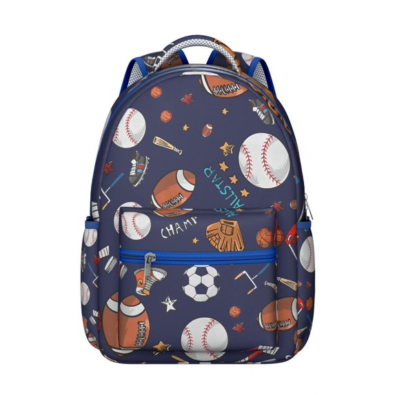 Ergonomic Backpack for College Students - Waterproof Bag with Player-Inspired Prints
