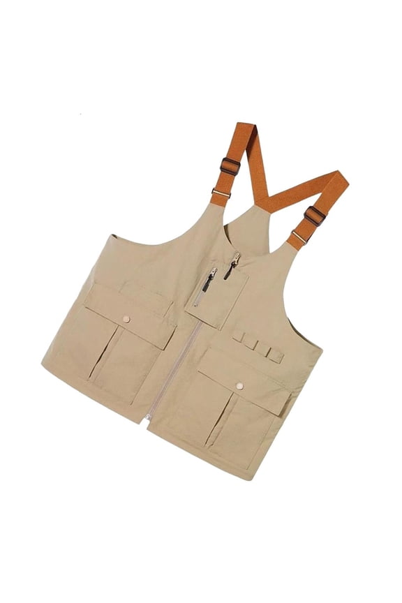Ergonomic Bag Vest Pack With Zippered Pockets Lightweight Polyester For Exploration