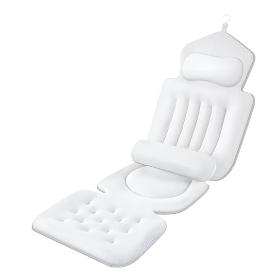 Ergonomic Bathtub Mat Featuring Lumbar Support for Comfortable Bathing Safety Fast Drain Technology Polyester Fiber