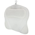 thumbnail image 1 of Ergonomic Bathtub Pillow Cushion for Bath with Neck and Back Support - 6 Suction Cups - 3D Air Mesh Headrest for Maximum Comfort - for Soaking Tub, Hot Tub, Bubble Baths, and Relaxation, 1 of 10