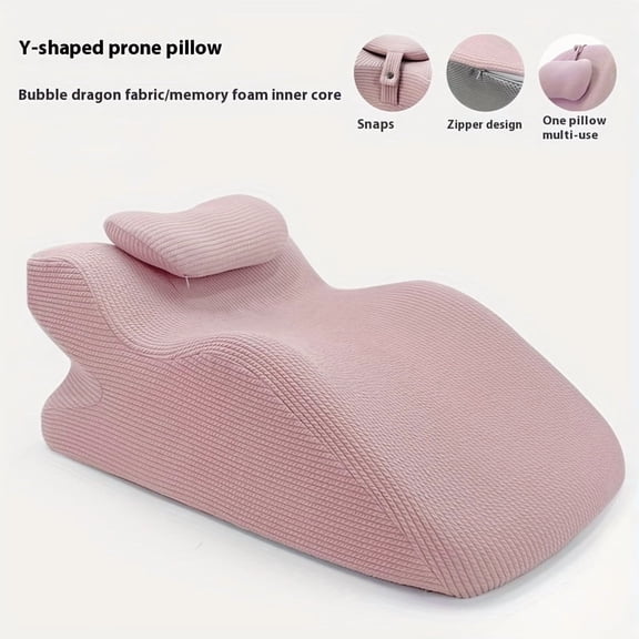 Ergonomic Bed Pillow - Multi-purpose Backrest/Prone Pillow/Lying Pillow, Neck And Back Support, Removable Pillowcase, for Sleeping Reading Office, Birthday Gift
