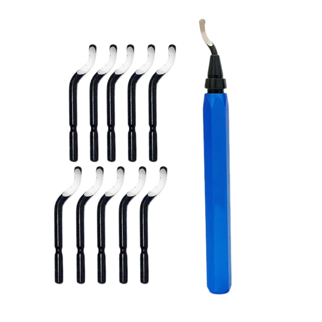 Ergonomic Blue Deburring Tool Set Feature 10 BS1010 Cutter or 15 Cutter ...