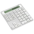 thumbnail image 1 of Ergonomic Bluetooth Dual Mode Wireless Numeric Keyboard with Display Calculator 2in1 Wireless Number Keypad White, 1 of 6