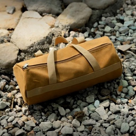 Ergonomic Camping Tools Storage Bag with Large Capacity Cylinder Tent Stake; Typpkmm