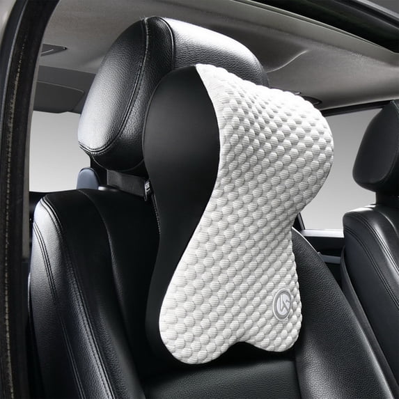 Ergonomic Car Neck Pillow, Three Dimensional Support, Removable Washable Cover, Fatigue Reduction Design, Soft Headrest Cushion for Long Drives, Daily Commutes and Automotive Seat Support