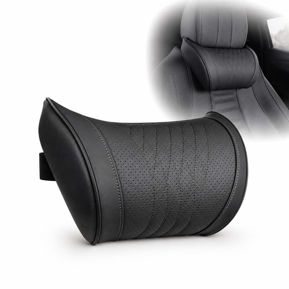 Ergonomic Car Seat Headrest Support Set, Universal Memory Foam Neck Pillow, Neck Pain Relief Cushion for Driving & Road Travel Car Interior Accessory
