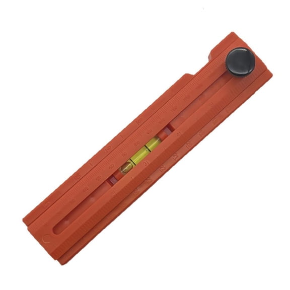 Ergonomic Carpentry Leveling Gauge Plastic Construction Foldable Depth Measuring Ruler For Workshop Efficiency