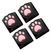 Ergonomic CatPaw Keycaps ABS Silicone Blend Reduced Noise Fatigue Easy Typing for Programmers and Gamers