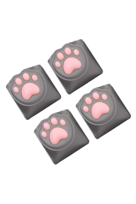 Ergonomic CatPaw Keycaps ABS Silicone Blend Reduced Noise Fatigue Easy Typing for Programmers and Gamers