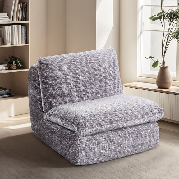 Ergonomic Chair In Grey Corduroy, Supportive And Relaxing Stable Corduroy