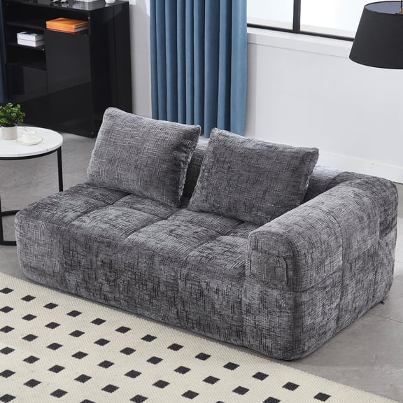 Ergonomic Chenille - High Foam, Extra-wide Seat, Relaxing Living Room Lounge Bed Upgraded Chenille, Spring Bags, Restful Sleep