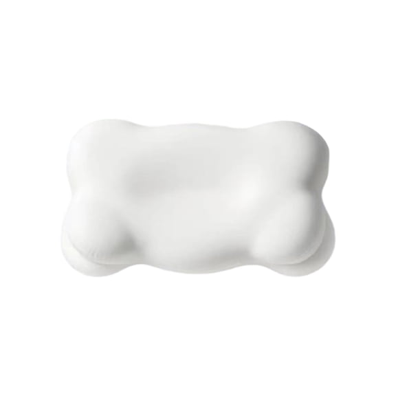 Ergonomic Cloud Memory Foam Pillow, 3D Contoured Cervical Neck Support Cushion for Sleeping, Orthopedic Bed Pillow for Side & Back Sleepers (22.4"x14.6")