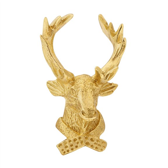 Ergonomic Comfortable Grip Large Elk Head Brasses Door Handle Easyly Installation Cabinet Pull for Furniture