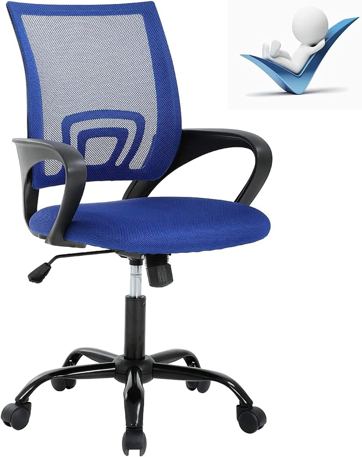 Ergonomic Computer Chair Desk Chair Blue Office Chair Home Office Desk
