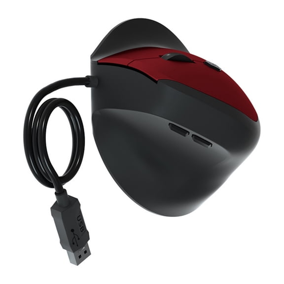 Ergonomic Computer Vertical Cord 1600DPI Adjustable 1600DPI Quiet Clicking USB Right Hand for Office Long Use