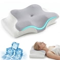 thumbnail image 1 of XAirClad Memory Foam Contour Pillows - Neck Pain Relief, Orthopedic Cervical, Breathable Washable Cover, 1 of 8