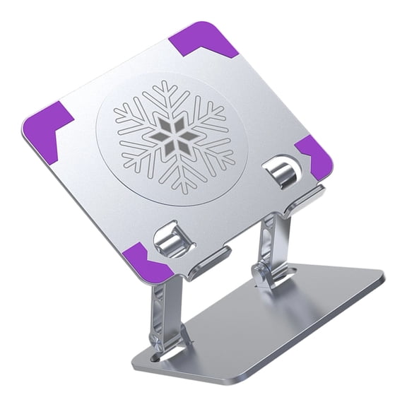 Ergonomic Cooling Tablet Stand Aluminum Alloy Stabilizing Base Heat Reduction Solution For Video Streaming