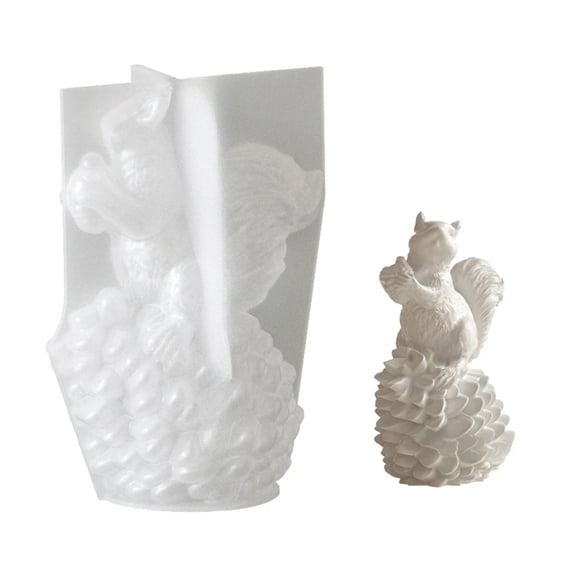 Ergonomic Crafting Accessories Squirrels Shape Silicone Texture for Resin Creations and Unique Making Ideas