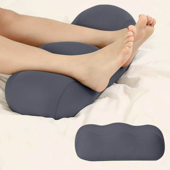 Ergonomic Curved Leg Pillow for Pain Relief, Pregnancy Support Cushion, Leg Elevation Pillow for Sleeping, Body Contour Pillow for Back and Leg Discomfort, Orthopedic Leg Rest Pillow