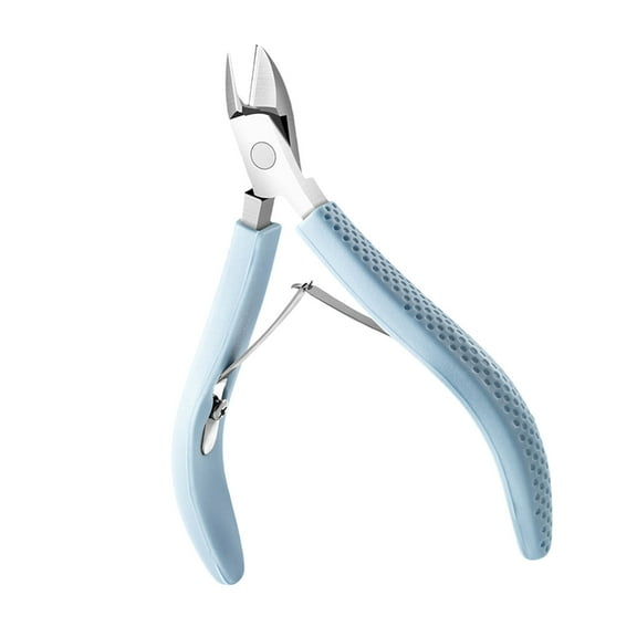 Ergonomic Cuticle Nipper With Rubber Handle Trimmer Professional Manicure Tool For Nail Care Full Jaw Clippers