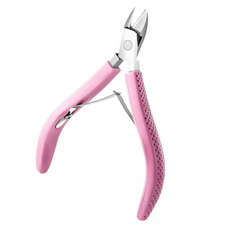 Ergonomic Cuticle Nipper With Rubber Handle Trimmer Professional Manicure Tool For Nails Care Full Jaw Cutter