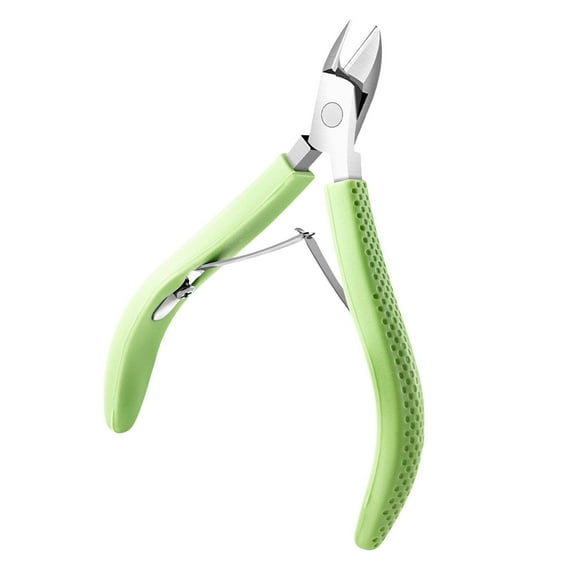 Ergonomic Cuticle Nipper With Rubber Handle Trimmer Professional Manicure Tool For Nails Care Full Jaw Cutter