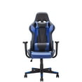 thumbnail image 1 of Ergonomic Design Gaming Chair Multi-Function Racing Style Swivel with PU Leather, High Back, Adjustable Headrest, Adjustable Lumbar Support, Black and Blue, 1 of 9