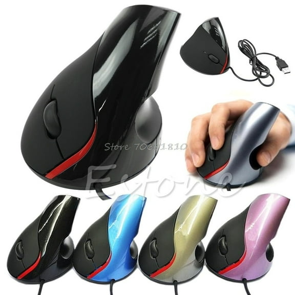 Ergonomic Design USB Vertical Optical Mouse Wrist Healing For Computer PC Laptop Drop shipping