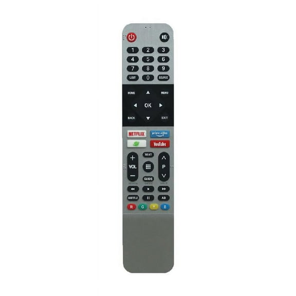 Ergonomic Design for Smart TV Remote Control for Sky-worth 539C-268920- W010 TB5000 UB5100 UB5500 Easy to Use Black