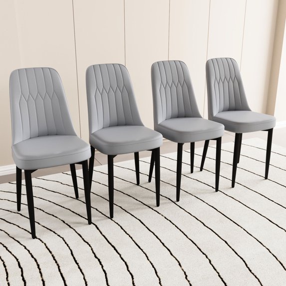 Ergonomic Dining Chairs / Kitchen and Office Use / Curved Back for Spine Support