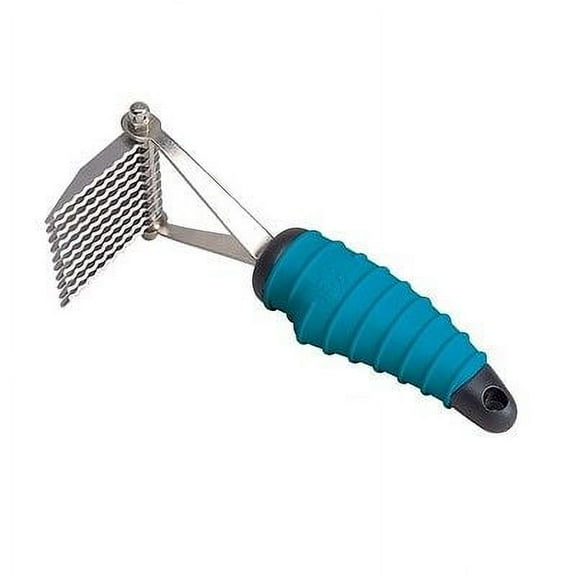 Ergonomic Dog Grooming Tools - Dematting Combs Rakes and Splitters for Dogs (10 Blade Rake)