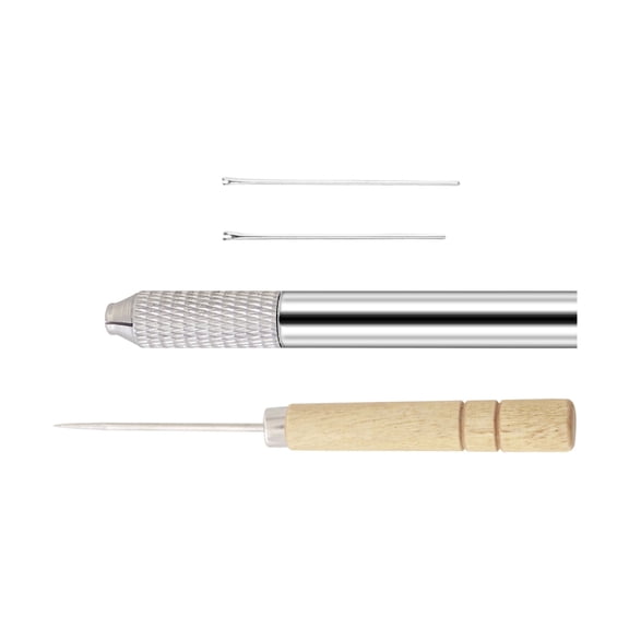 Ergonomic Doll Hair Tool Metal Needle and Handle for Easy Operations Restoration Doll Hair Rooting Tool