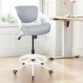thumbnail image 1 of Ergonomic Drafting Chair,Standing Computer Desk Chair,Foot Ring,Lumbar Support,Swivel Task Chair -Grey, 1 of 9