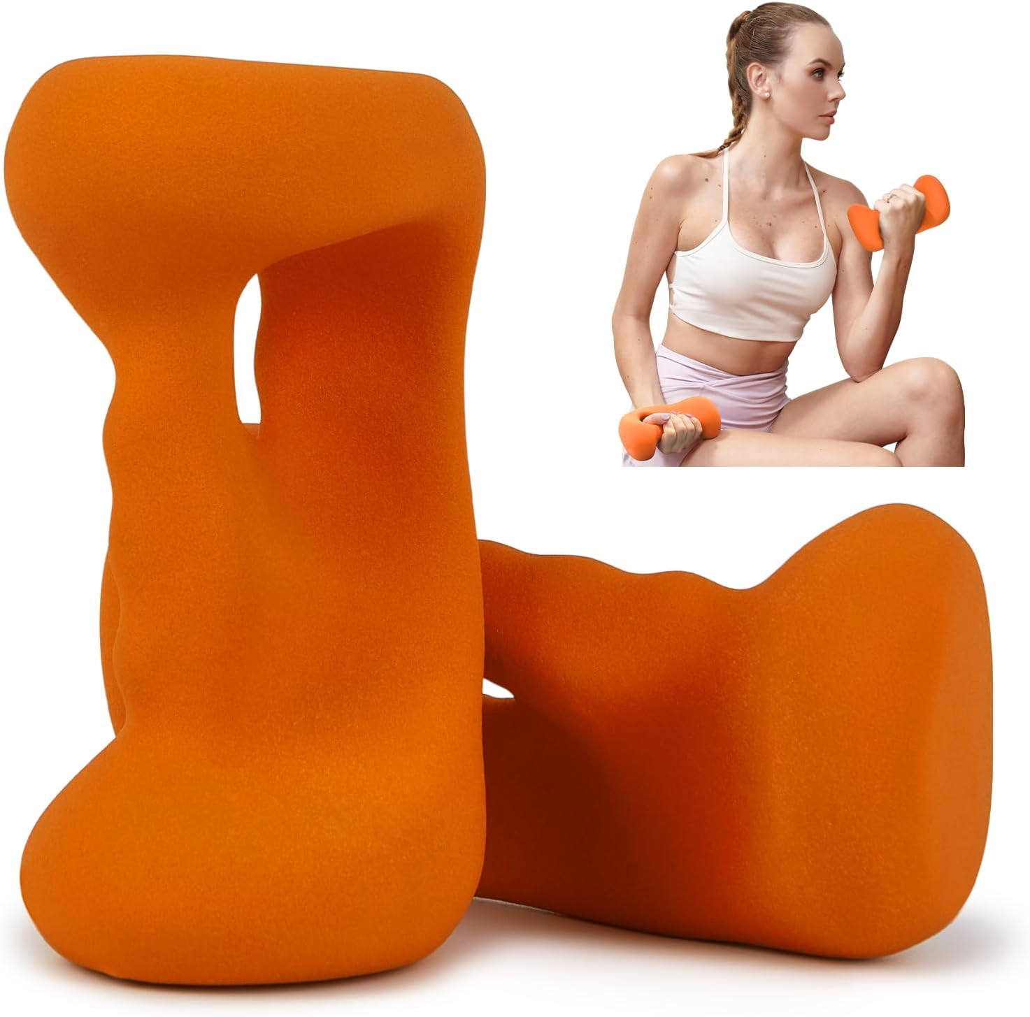 Ergonomic Dumbbells Weights Set for Women at Home, Hand Weights for Pilates, Yoga, Jogging, and Strength Training