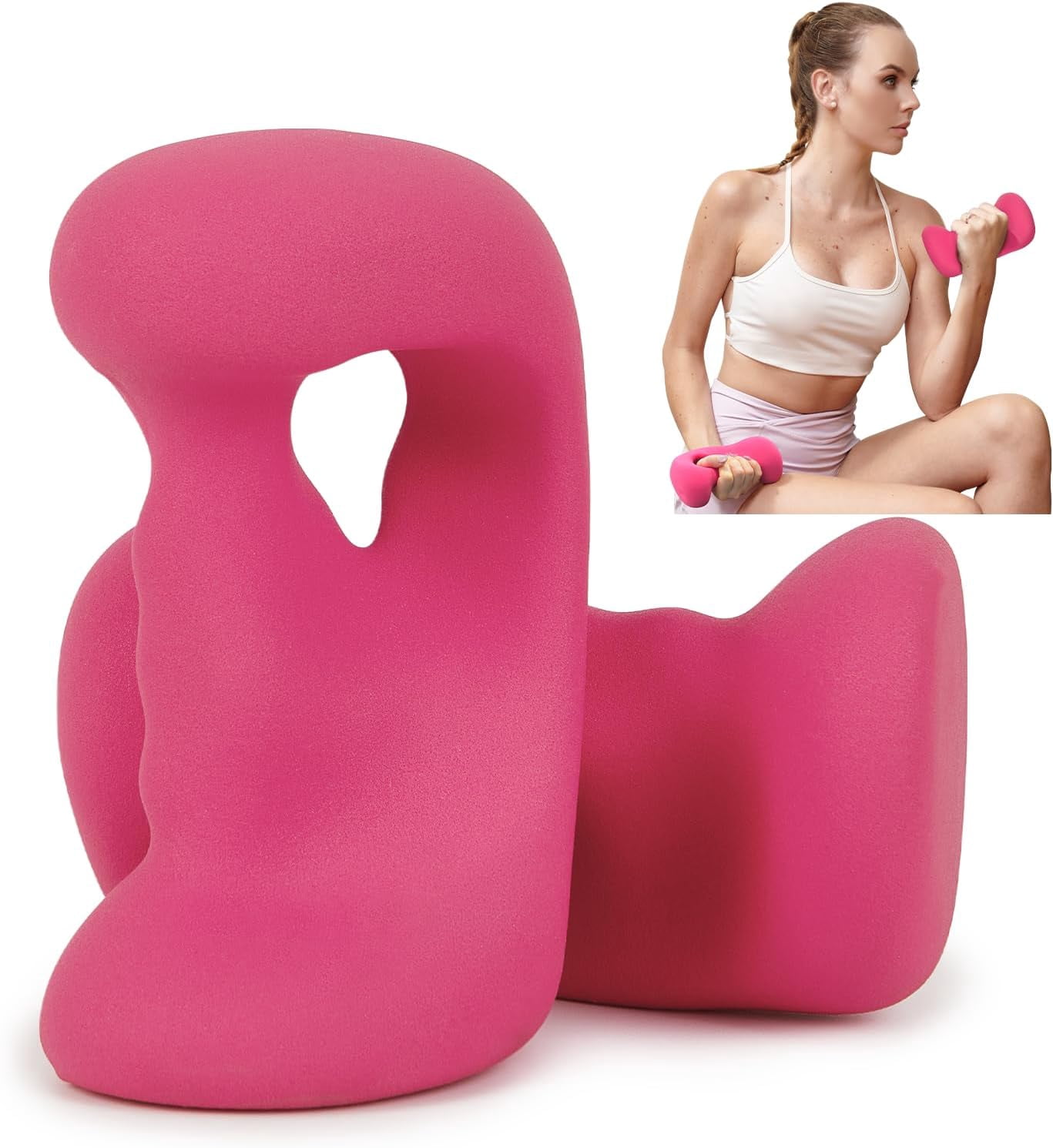 Ergonomic Dumbbells Weights Set for Women at Home, Hand Weights for Pilates, Yoga, Jogging, and Strength Training