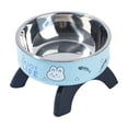 thumbnail image 1 of Ergonomic Elevated Cat Bowls Raised Stainless Steel Pet Feeding Dishes with Non‑slip Stand Detachable 2‑pack Food Water Bowls for Indoor Cats Small Dogs, 1 of 5