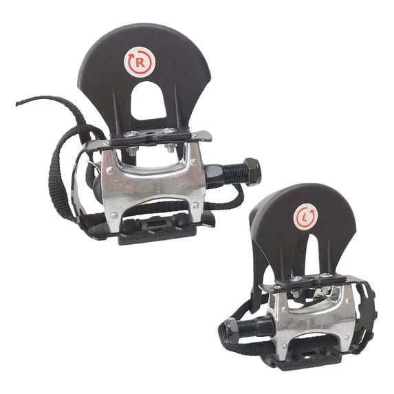 Ergonomic Exercise Bikes Pedal 9/16inch Threaded Slip Resistant Surfaces Light Weight Plastic Aluminum for Home Gym