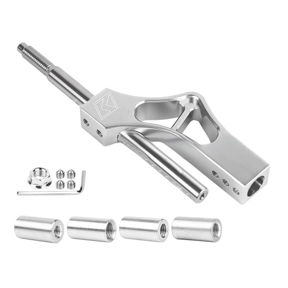 Ergonomic Extended Gear Shifter Adjustable Length Vehicle Shifts Rod Extension Aluminum Gear Shifts Extender for Car