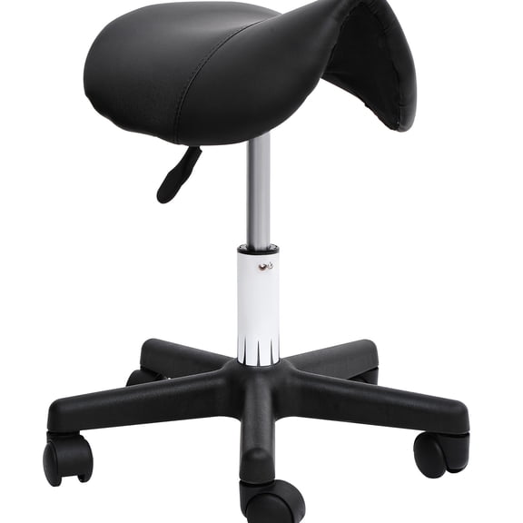 Ergonomic Faux Leather Stool / In Tattoo & Doctor Offices / Reduces Joint Pressure