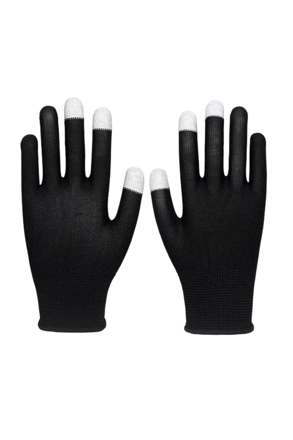 Ergonomic Fiber-Tip Touch Gloves For Smartphone Gaming Sun Protective Nylon All Hand Sizes Breathable 2x