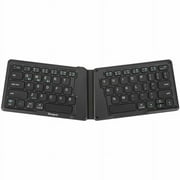 Ergonomic Foldable Bluetooth  Antimicrobial Keyboard, Black
