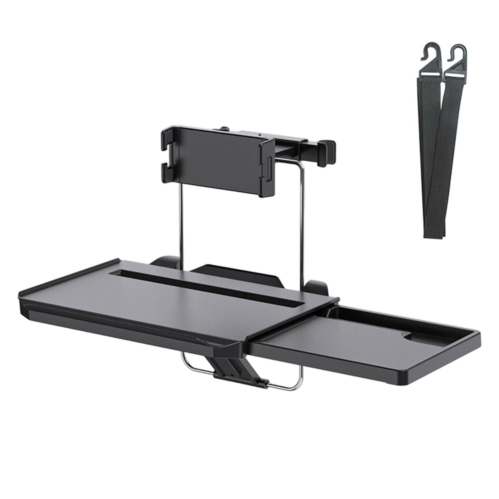 Ergonomic Foldable Car Steering Wheel Table ABS Back Seat Headrest Tray for Comfortable Work and Dining in Vehicle