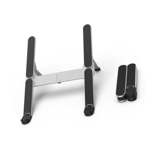 Ergonomic Foldable Laptop Risers With 6 Adjustable Heights NonSlip Silicone Pad Ventilation Design Portable Aluminum Computer Stand