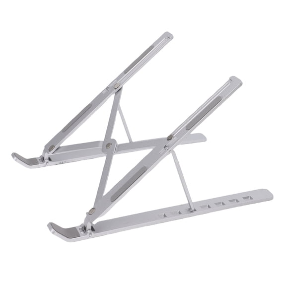 Ergonomic Foldable Laptop Stand Aluminum Alloy Portable Notebook Riser Adjustable Computer Holder for Desk Ventilation Heat Dissipation Fits MacBook Air Pro Dell XPS Under 15.6 Inches