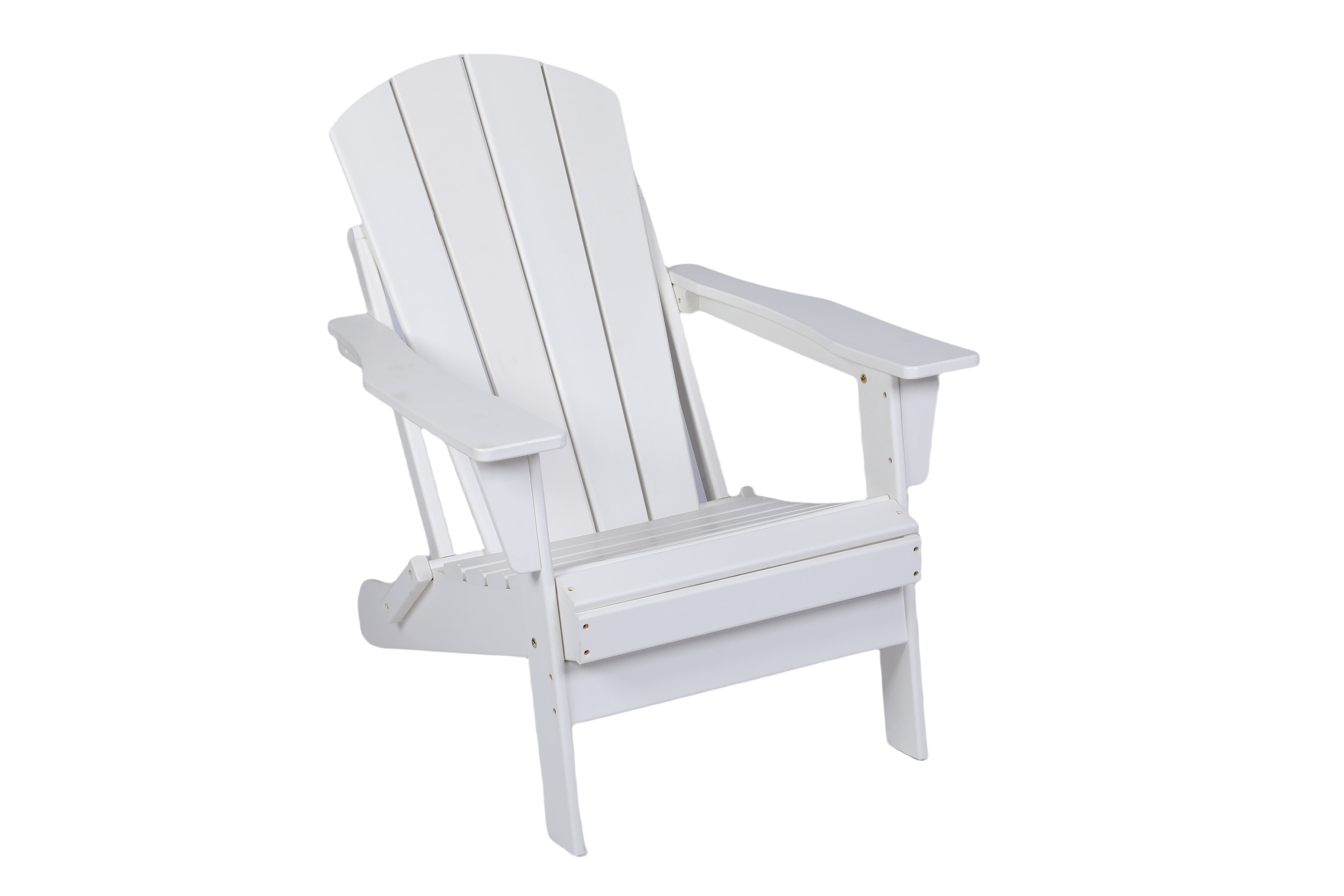 Ergonomic Folding Adirondack Chair - Stackable, All-Weather HDPE Construction for Relaxation and Comfort