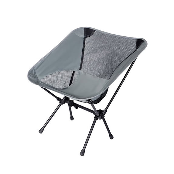 Ergonomic Folding Camping Moon Chair Heavy‑Duty Metal‑Frame Breathable Mesh Fabric Portable Fold‑Up Chair